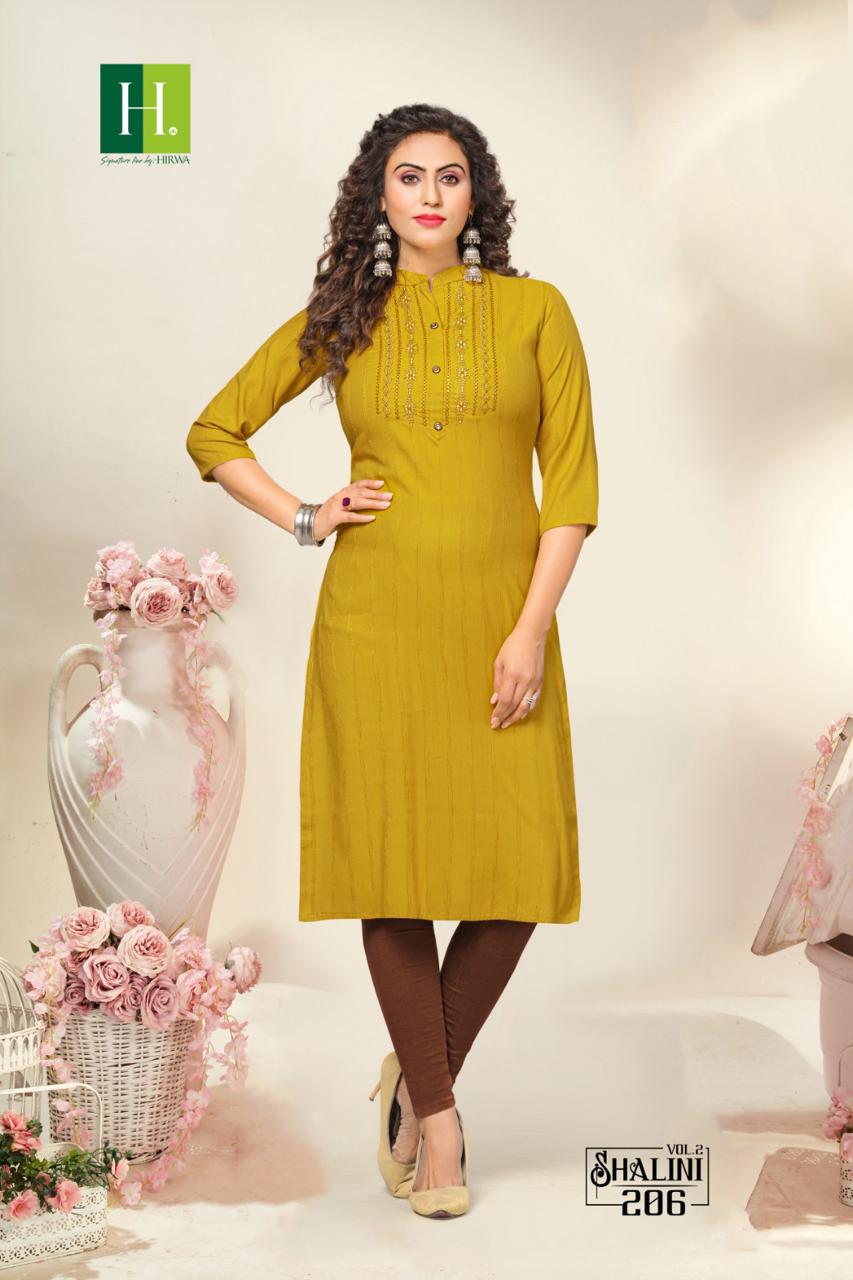 Hirwa Shalini Vol 2 Designer Kurtis Catalog